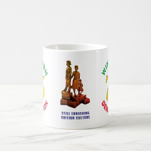 Colorful WINDRUSH GENERATION 75th Jubileum Koffiemok (Center)