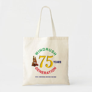 Colorful WINDRUSH GENERATION 75th Jubileum Tote Bag