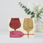 Colorful Wine Glasses Briefkaart (Staand voorkant)