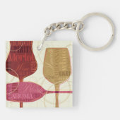 Colorful Wine Glasses Sleutelhanger (Achterkant)
