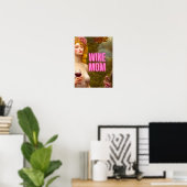 Colorful Wine Mam Quote Wine Styled Poster (Thuiskantoor)