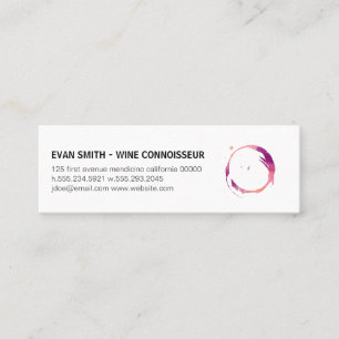 Colorful Wine Stain Mini Visitekaartje