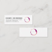 Colorful Wine Stain Mini Visitekaartje (Voorkant / Achterkant)