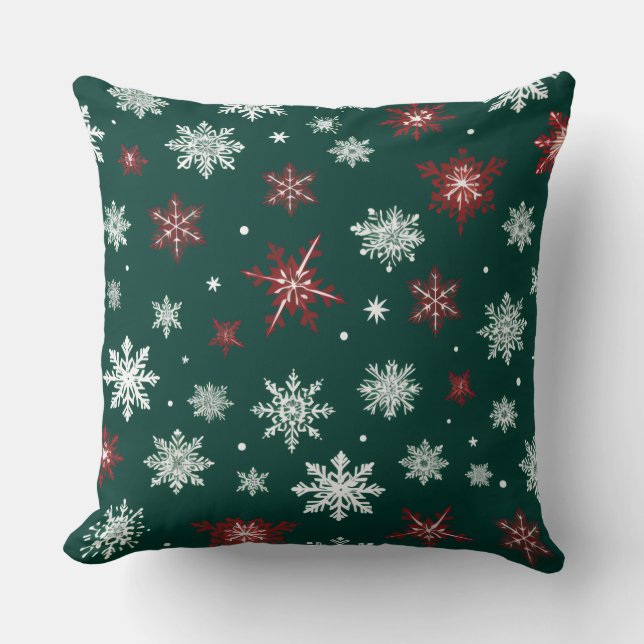 Colorful Winter Magic – Festive Christmas Design  Kussen (Voorkant)