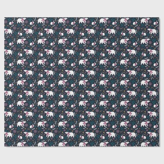 Colorful Winter Wonderland Cadeaupapier (Vlak)