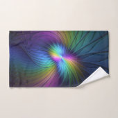 Colorful With Blue Modern Abstract Fractal Art Bad Handdoek (Handdoek)