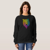 Colorful Wold Head Wolf Raglan Trui (Voorkant volledig)