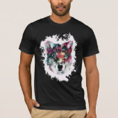 Colorful Wolf Art T-shirt (Voorkant)