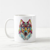 Colorful Wolf-Mok Koffiemok (Links)