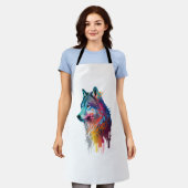 Colorful Wolf Schort (Gedragen)