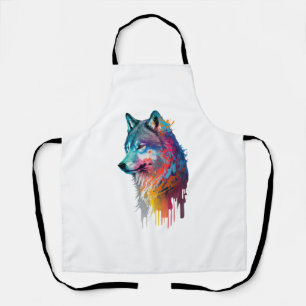 Colorful Wolf Schort