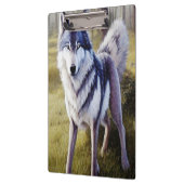 Colorful Wolf Standing Klembord (Links)