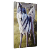 Colorful Wolf Standing Klembord (Rechts)