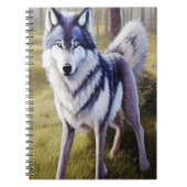 Colorful Wolf Standing Notitieboek (Voorkant)