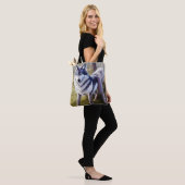 Colorful Wolf Standing Tote Bag (Op model)