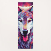 Colorful Wolf Yogamat (Voorkant)