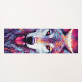 Colorful Wolf Yogamat (Voorkant (horizontaal))