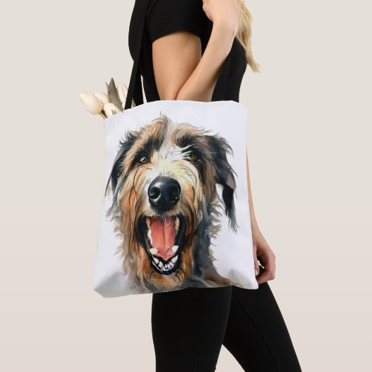 Colorful Wolfhound | Cute hound Tote Bag (Dichtbij)
