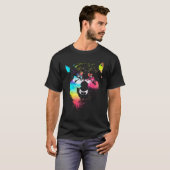 Colorful wolves t-shirt (Voorkant volledig)