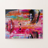 Colorful Woman's Face Graffiti Art Legpuzzel (Horizontaal)