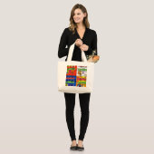 Colorful Women's Canvas Canvas tas (Voorkant (model))