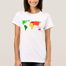 Colorful Women's World Wereldbol Muscle Tanktop