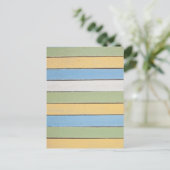 Colorful Wood Planks briefkaart (Staand voorkant)