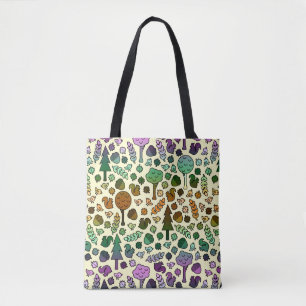 Colorful Woodland Creatures Tas