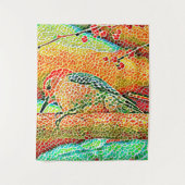 Colorful Woodpecker in Tree Faux Mosaic Wandkleed (Voorkant)