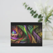 Colorful Wool-Effect Pattern Briefkaart (Staand voorkant)