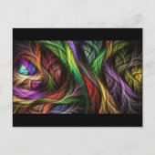 Colorful Wool-Effect Pattern Briefkaart (Voorkant)