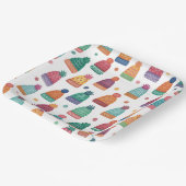 Colorful Woolly Hats Winter Papieren Bordje (Gebogen)