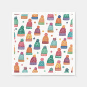 Colorful Woolly Hats Winter Servet (Voorkant)