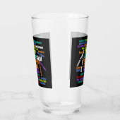 Colorful Word Art Cheers in vele talen Glas (Rechts)