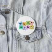 Colorful Word Nerd Ronde Button 7,6 Cm (In situ)