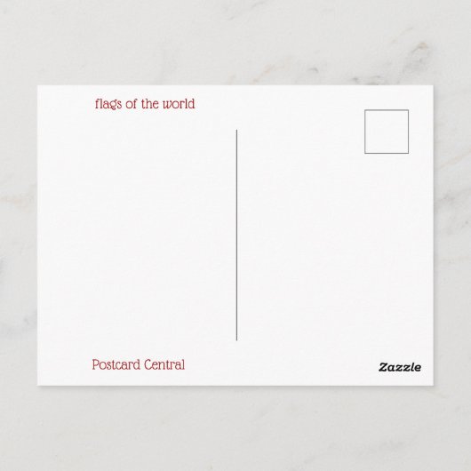 Colorful World Flags Briefkaart (Achterkant)