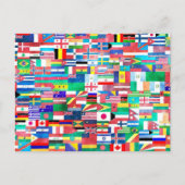 Colorful World Flags Briefkaart (Voorkant)