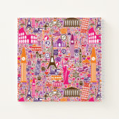 Colorful World Pattern Notitieboek (Achterkant)