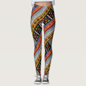 Colorful Woven Design Leggings (Voorkant)