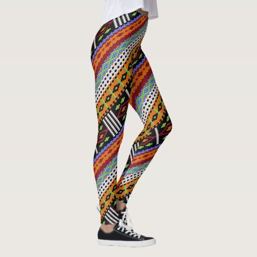 Colorful Woven Design Leggings (Rechts)