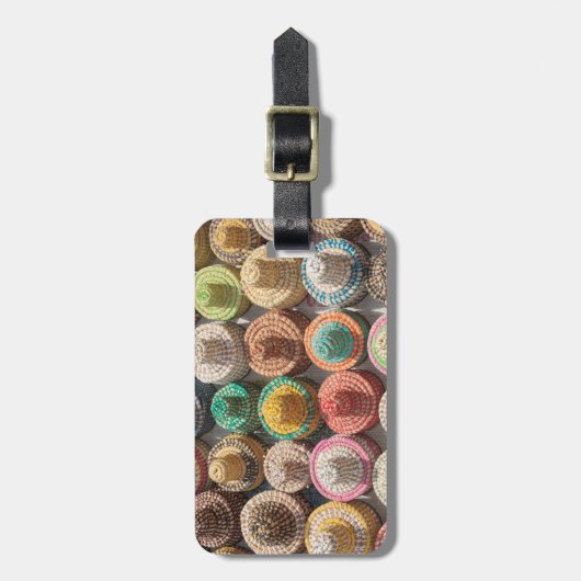 Colorful Woven Petten Bagagelabel (Voorkant verticaal)