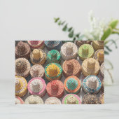 Colorful Woven Petten Bedankkaart (Staand voorkant)