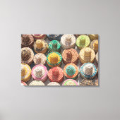 Colorful Woven Petten Canvas Afdruk (Voorkant)