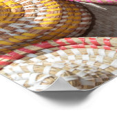 Colorful Woven Petten Poster (Hoek)