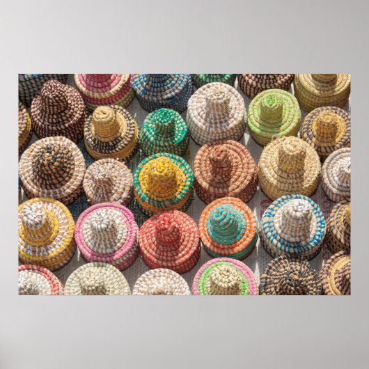 Colorful Woven Petten Poster (Voorkant)