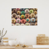 Colorful Woven Petten Poster (Keuken)
