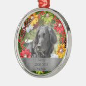 Colorful Wreath Pet Metalen Ornament (Links)