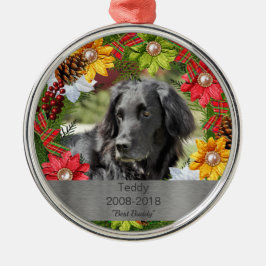 Colorful Wreath Pet Metalen Ornament