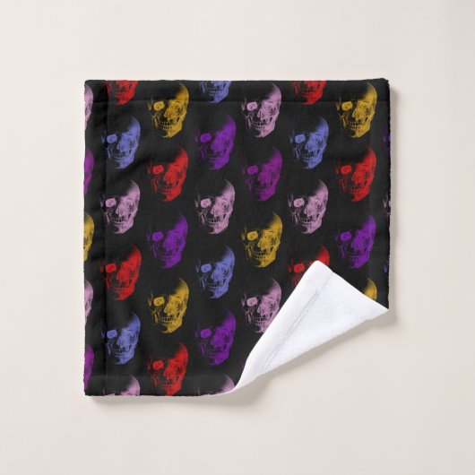 Colorful X-Ray Skulls Pattern Bad Handdoek (Wasdoekje)