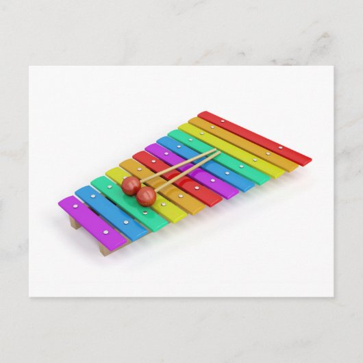 Colorful xylophone briefkaart (Voorkant)